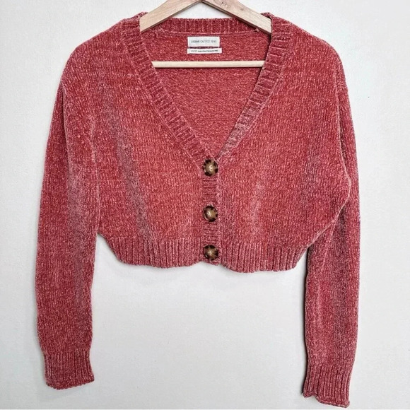 Urban Outfitters Womens Xsmall Maura Chenille  Cropped Cardigan - Picture 2 of 13